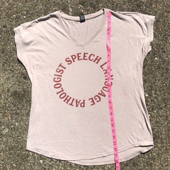 Creamy Neutral beige “Speech Language Pathologist” graphic tee size XL - Picture 3 of 3